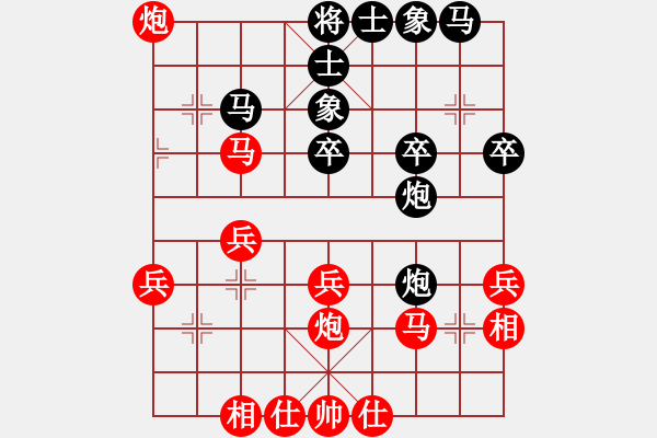 象棋棋譜圖片：棋的指引(1段)-負-lhjyuan(3段) - 步數(shù)：30 