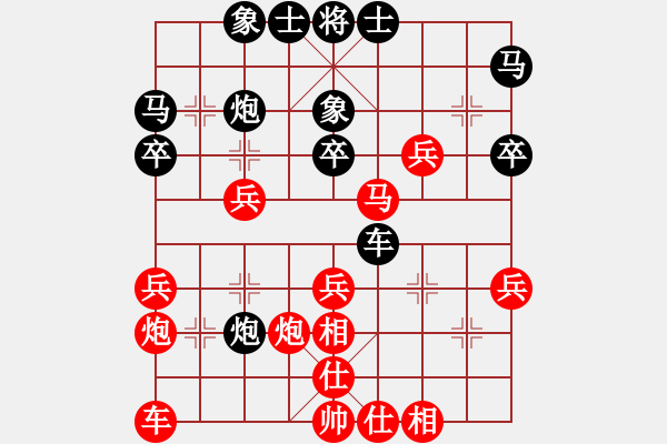 象棋棋譜圖片：hhyyjj(1段)-負(fù)-六核佳佳(7段) - 步數(shù)：30 