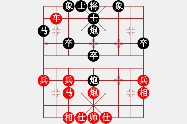 象棋棋谱图片：王天一 先胜 9-3特大(2019.10.8) - 步数：40 