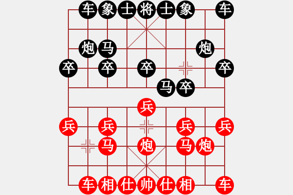 象棋棋譜圖片：time（黑）VSf91（紅）第一局 - 步數(shù)：10 