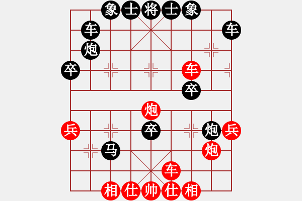 象棋棋譜圖片：風(fēng)雨同舟濟(jì)(風(fēng)魔)-負(fù)-叼著一殼煙(天罡) - 步數(shù)：40 