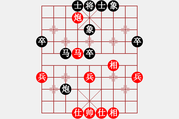 象棋棋譜圖片：后旗張(1段)-和-小馬哥的哥(1段) - 步數(shù)：49 