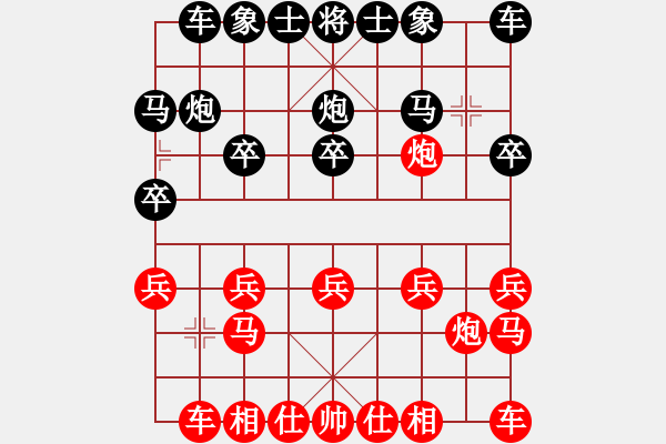 象棋棋譜圖片：一線之間[2633993492] -VS- 燈火闌珊[591668279] - 步數：10 