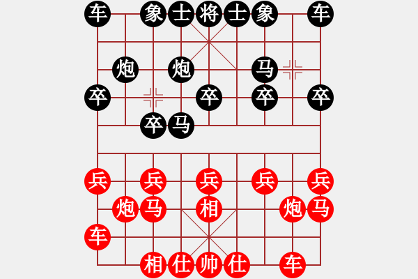 象棋棋譜圖片：2006年迪瀾杯弈天聯(lián)賽第七輪：巨蟹座迪克(9段)-負(fù)-海盜風(fēng)(3級) - 步數(shù)：10 