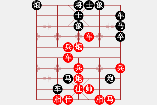 象棋棋譜圖片：老婆管的嚴(yán)(月將)-和-下山王(月將) - 步數(shù)：40 