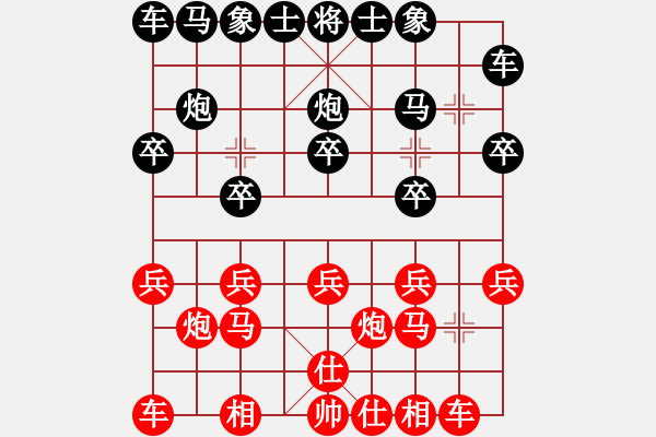 象棋棋譜圖片：iamtheking(6星)-負(fù)-王瑩(9星) - 步數(shù)：10 