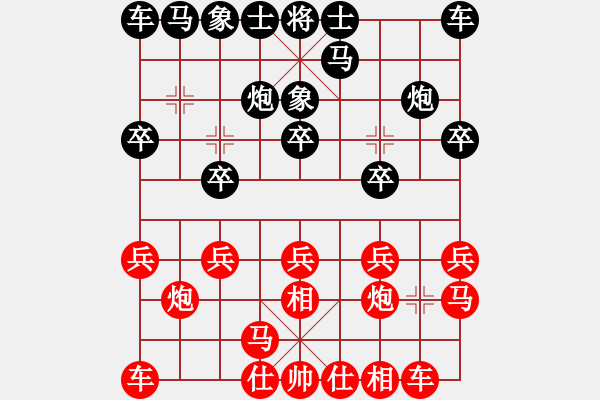 象棋棋谱图片：男子团体5 (3)胡景峰先和刘亿豪 - 步数：10 