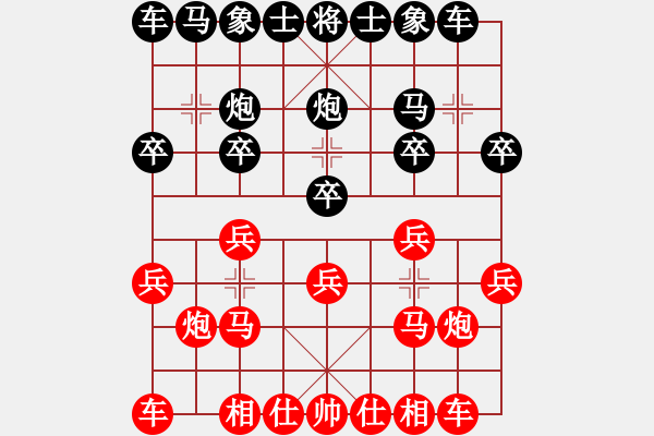 象棋棋譜圖片：因為所以[1245437518] -VS- 心碎[1724098378] - 步數：10 