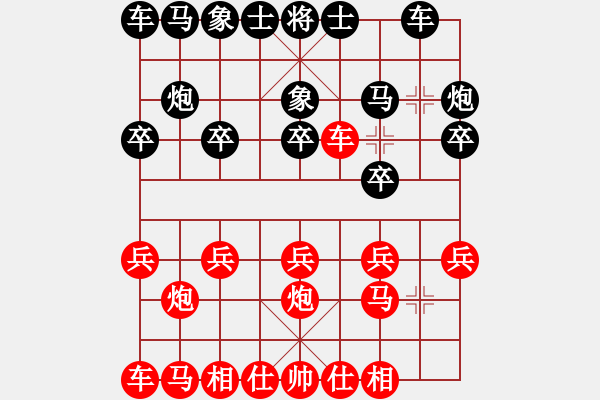 象棋棋谱图片：李光益先和孙启翔 - 步数：10 
