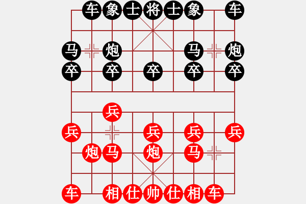 象棋棋譜圖片：進(jìn)兵對(duì)卒底炮 nzbdwmsuna勝中軍上將 - 步數(shù)：10 