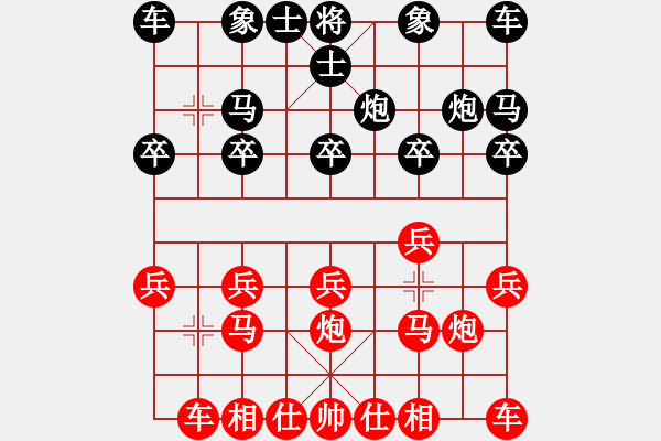 象棋棋譜圖片：期待你的轉(zhuǎn)身【紅】vs蔣昕燁【黑】 - 步數(shù)：10 