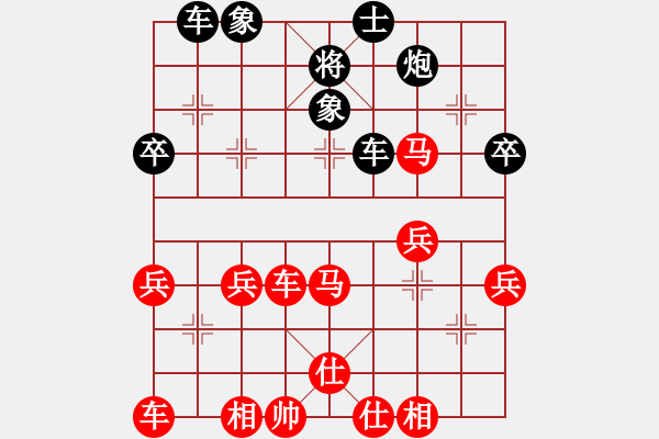 象棋棋譜圖片：橫才俊儒[292832991] -VS- 一日就是一天[346652683] - 步數(shù)：40 