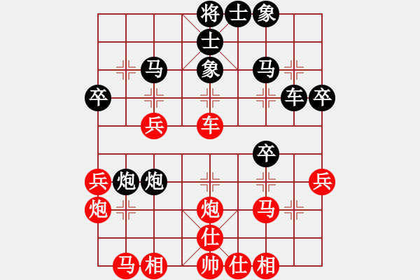 象棋棋譜圖片：晉中協(xié)會(huì)周軍 先勝 太原桃園趙利琴 - 步數(shù)：40 