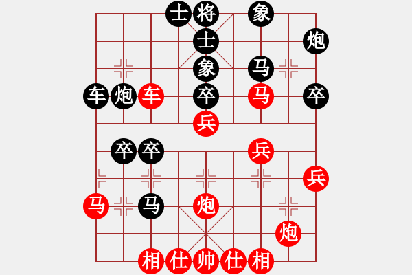 象棋棋譜圖片：棋壇老將(9段)-勝-象棋秘書長(zhǎng)(9段) - 步數(shù)：40 