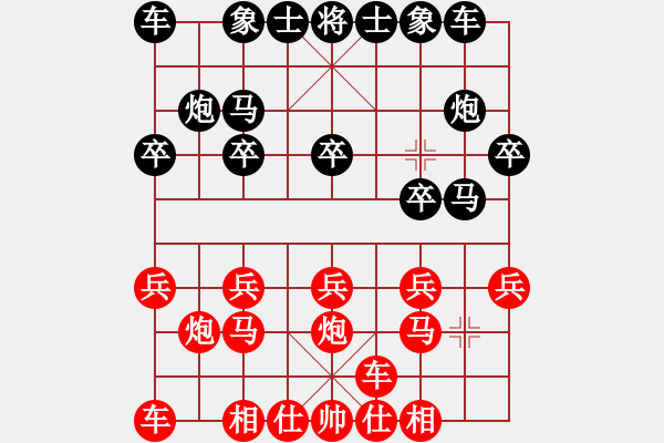 象棋棋譜圖片：屏風(fēng)馬應(yīng)中炮橫車進中兵（業(yè)三升業(yè)四評測對局）我后勝 - 步數(shù)：10 