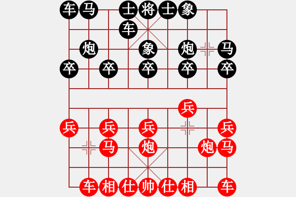 象棋棋譜圖片：品茗棋社_寂寞梧桐[紅] -VS- 金 羅[黑] - 步數(shù)：10 