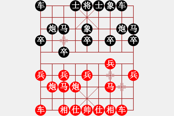 象棋棋譜圖片：過宮炮對(duì)黑3路卒飛右象（紅勝） - 步數(shù)：10 