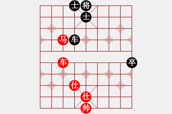 象棋棋譜圖片：中炮過河車互進(jìn)七兵對(duì)屏風(fēng)馬平炮兌車  （紅車四進(jìn)二）    janchuqiao(1段)-和-嘉應(yīng)第 - 步數(shù)：110 