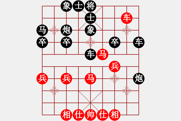 象棋棋譜圖片：錯覺連連 潰不成軍：三臺怪手[紅] -VS- 寶馬[黑] - 步數(shù)：36 