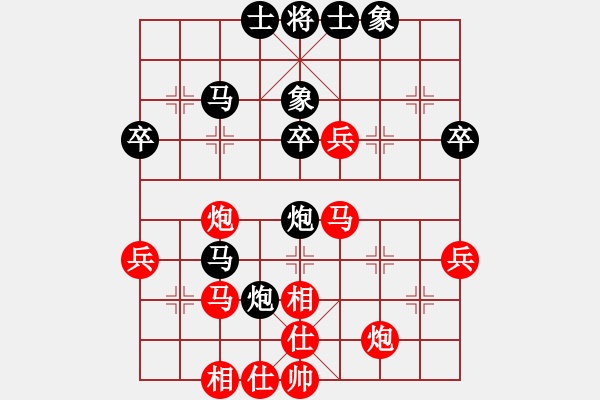 象棋棋譜圖片：金環(huán)建設(shè)象棋隊(duì) 劉鈺 和 山東棋牌運(yùn)動(dòng)管理中心 陸慧中 - 步數(shù)：40 