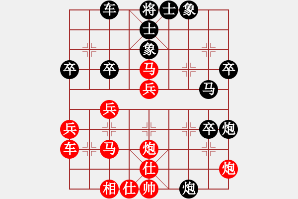 象棋棋譜圖片：中炮進(jìn)五七路兵對(duì)屏風(fēng)馬（旋風(fēng)V7.0先勝佳佳象棋） - 步數(shù)：50 