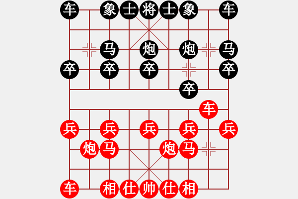 象棋棋谱图片：福建省 潘凌霄 负 北京市 王绣 - 步数：10 