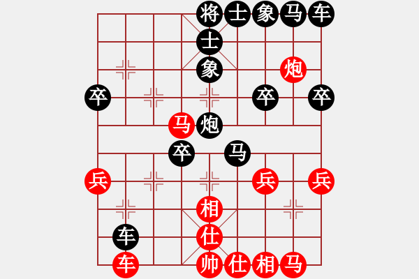 象棋棋譜圖片：2006年弈天迪瀾杯聯(lián)賽第七輪：開封府千金(5r)-和-nnnnm(人王) - 步數(shù)：30 