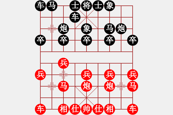 象棋棋譜圖片：yang41914353[紅] -VS- bbboy002[黑] - 步數(shù)：10 