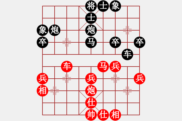 象棋棋譜圖片：爛冬瓜(6段)-勝-圣斗士之父(3段) - 步數(shù)：40 