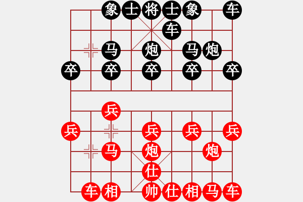 象棋棋譜圖片：不倒翁[604988955] -VS- 橫才俊儒[292832991] - 步數：10 