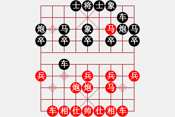 象棋棋譜圖片：楊瀟對戰(zhàn)余澍 - 步數(shù)：20 