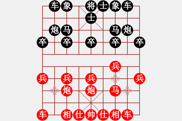 象棋棋譜圖片：鵬飛讓左馬先勝旋風1.0版本 - 步數(shù)：10 