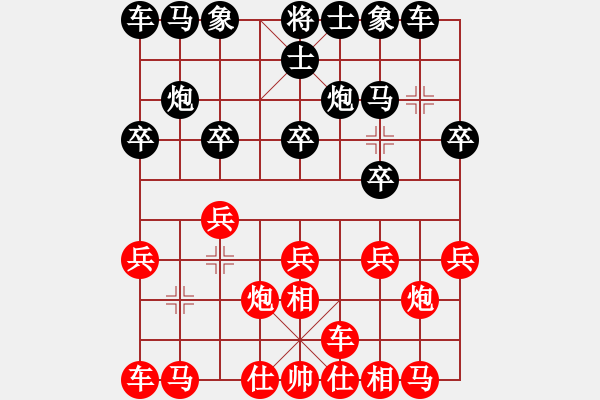 象棋棋譜圖片：5782局 A24-飛相橫車對右士角炮-旋九專雙核-菜鳥 紅先負 旋風引擎24層 - 步數(shù)：10 