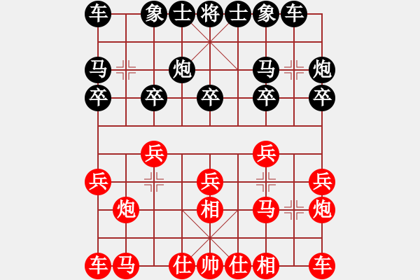 象棋棋譜圖片：對(duì)邊炮局的不出頭 - 步數(shù)：10 