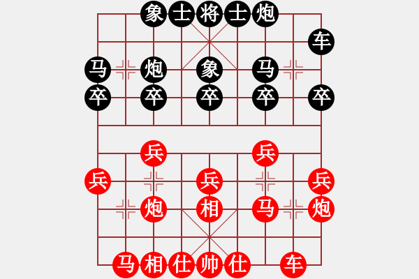 象棋棋譜圖片：奇大天旋(8段)-和-品茶(4段) - 步數(shù)：20 