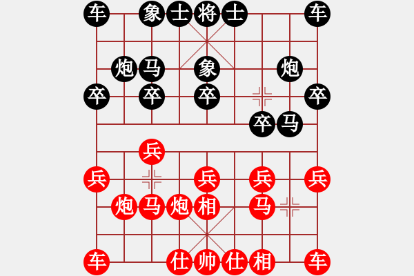 象棋棋譜圖片：紅馬走目負(fù) - 步數(shù)：10 