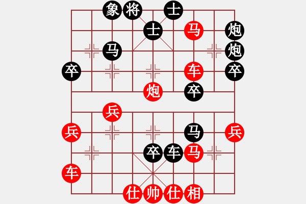 象棋棋譜圖片：紅馬走目負(fù) - 步數(shù)：40 