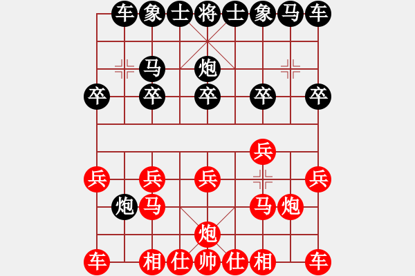 象棋棋譜圖片：1044局 A00- 不合理開(kāi)局-小蟲(chóng)引擎23層先勝業(yè)2-2 - 步數(shù)：10 