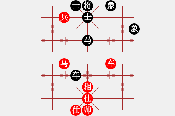 象棋棋譜圖片：林敏鋒(7段)-和-波音戰(zhàn)機(7段)中炮右橫車對屏風馬 紅巡河炮 - 步數(shù)：100 