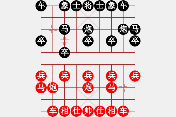 象棋棋譜圖片：bbboy002[紅] -VS- ll328430ll[黑] - 步數(shù)：10 