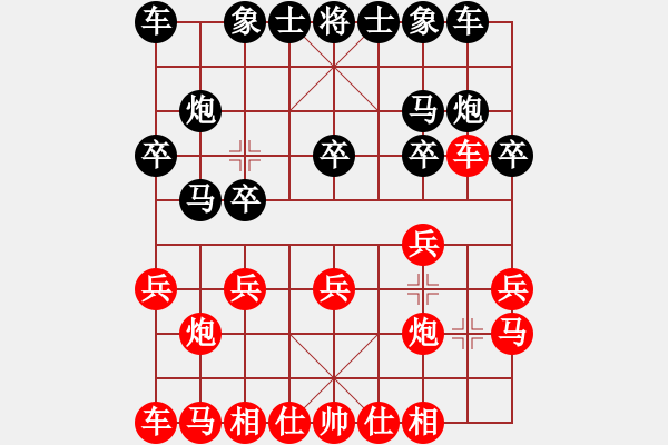 象棋棋譜圖片：開心的日子(日帥)-和-南詔棋院兵(9段) - 步數(shù)：10 