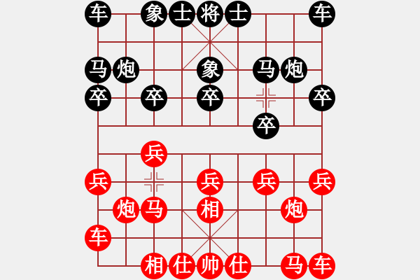 象棋棋譜圖片：襄樊 閻必勇 紅先負(fù) 天門 羅傳林 - 步數(shù)：10 