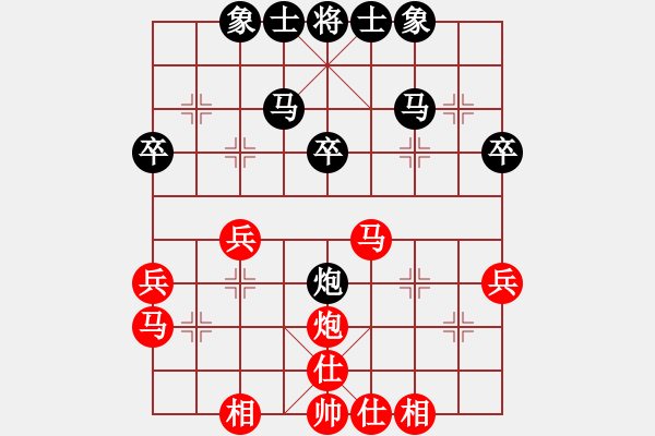 象棋棋譜圖片：西白虎(月將)-和-秦伯(7段) - 步數(shù)：40 