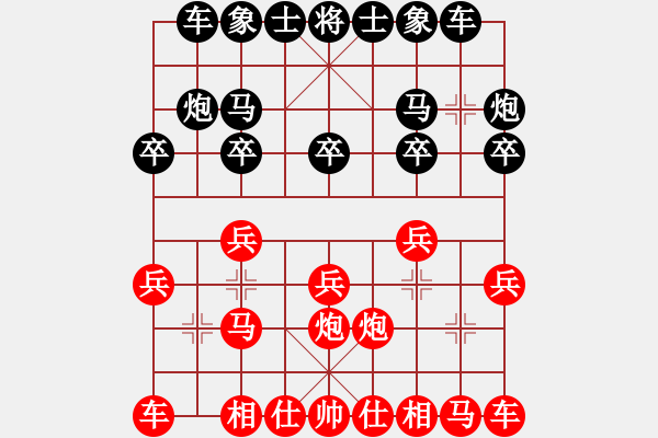 象棋棋譜圖片：1 - 步數(shù)：10 