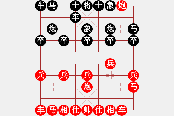 象棋棋譜圖片：無錫陳哥(5段)-勝-失落的風箏(4段) - 步數：10 