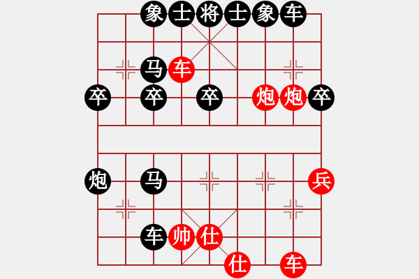 象棋棋譜圖片：2023.6.16.3中級場后勝卒底炮 - 步數(shù)：36 