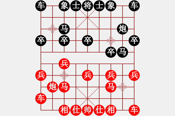 象棋棋譜圖片：因?yàn)樗訹1245437518] -VS- 復(fù)制你的笑臉[79262749] - 步數(shù)：10 