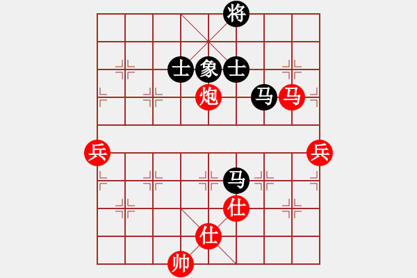 象棋棋譜圖片：起馬局（旋風(fēng)V5.0先勝巫師業(yè)余級） - 步數(shù)：90 