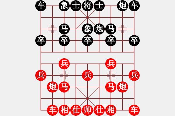 象棋棋譜圖片：無(wú)錯(cuò)書(shū)[紅] -VS- 神棍老中醫(yī)[黑] 一等進(jìn)士78 - 之前和他下過(guò) - 步數(shù)：10 