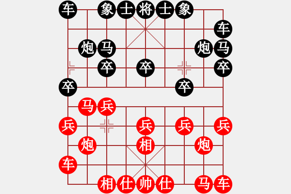 象棋棋谱图片：棋仙山庄刘进VS欺硬怕软(2011 6 27) - 步数：10 